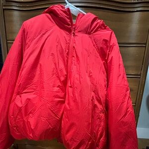Old Navy Vibrant Red Hooded Jacket